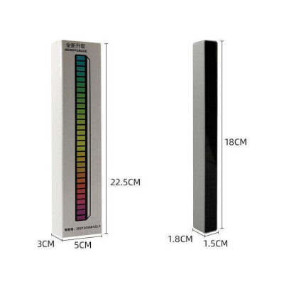 Thanh Đèn Led Cảm Biến Nhạc 18cm Dùng Dây Cắm Trực Tiếp Cực Đẹp Kèm Chân Đế