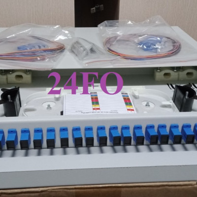 Hộp phối quang 24 sợi, SC Single mode, đầy đủ phụ kiện. Hàng chính hãng