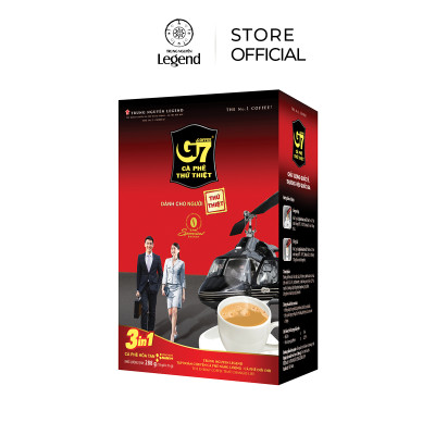 Cà Phê Hòa Tan G7 3in1 Trung Nguyên – Hộp 18 Gói – Cà Phê Sữa Hòa Tan Tiện Lợi, Đậm Vị Việt