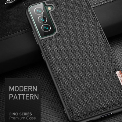 Ốp lưng dành cho Samsung Galaxy S22 Dux Ducis Fino dệt sợi Nylon siêu bền - Hàng nhập khẩu
