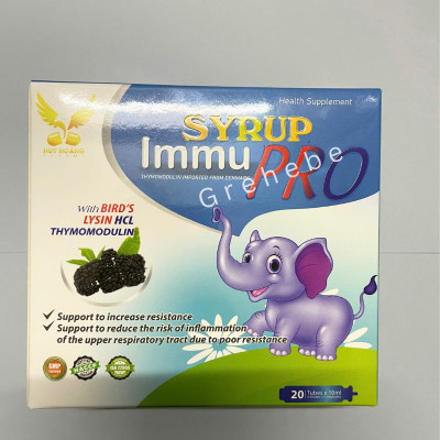 [TPBVSK] SYRUP IMMU PRO Hỗ Trợ Tăng Sức Đề Kháng ( H/20 ống x10ml)