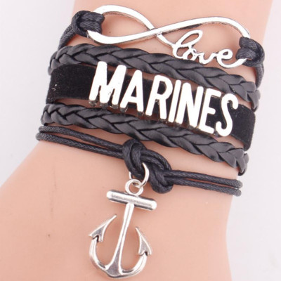 Vòng tay nữ thời trang cao cấp Mỏ Neo Marines may mắn cho người đi biển