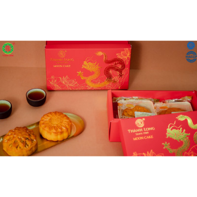 Hộp bánh trung thu 2 bánh chay 220g - Combo chay 2 - Thành Long (440g) - VIỆT NAM