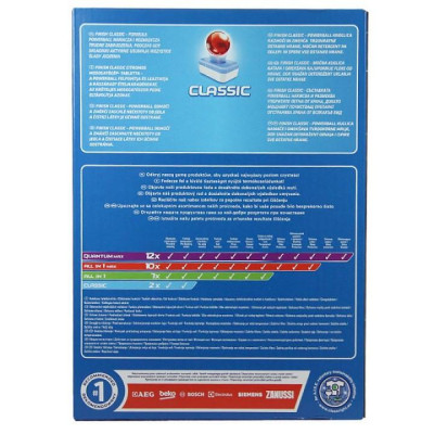 Hộp 68 viên finish dùng cho máy rửa chén bát Viên rửa bát finish th Muối Bóng Bột ( Đức )mẫu mới