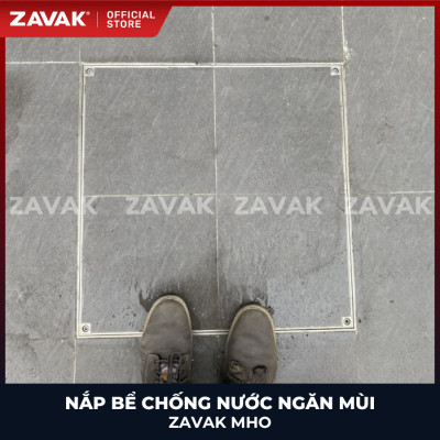 Nắp bể ngầm chống nước ngăn mùi inox ZAVAK MHO-50 / KT 50x50cm, lát gạch 1,5cm/ tải tối đa 720kg