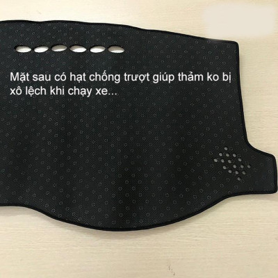 Thảm taplo nhung xe Hyundai Creta 2022 2023 Màu đen Hàng lông cừu có đễ chống trượt - chuẩn theo form xe