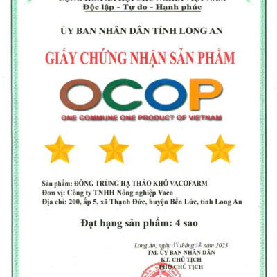 Đông trùng hạ thảo Vacofarm 30g thủy tinh sấy thăng hoa, mua 1 tặng hộp 10g,Mua 2 tặng 1 cùng loại