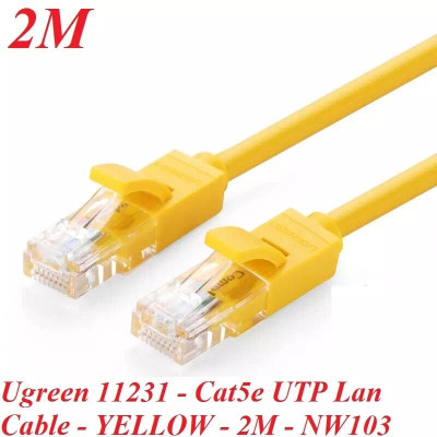 Ugreen UG11231NW103TK 2M màu Vàng Cáp mạng LAN CAT5E UPT - HÀNG CHÍNH HÃNG