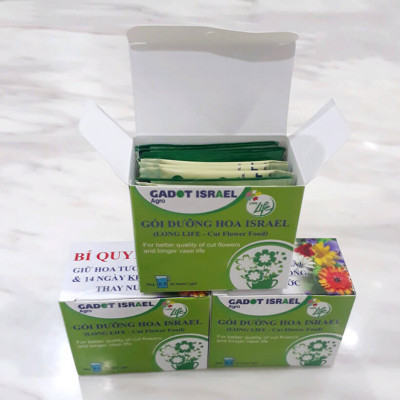 GÓI DƯỠNG HOA TƯƠI LONGLIFE CỦA ISRAEL (COMBO 30 GÓI), GIỮ HOA TƯƠI LÂU GẤP 2 LẦN VÀ 14 NGÀY KHÔNG THAY NƯỚC MỚI