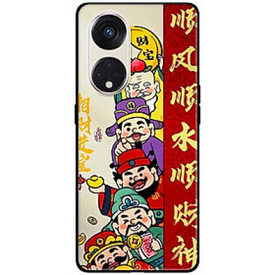 Ốp lưng cho Oppo Reno 2Z - 2F - 6Z - 7Z 5G - 8Z 5G - 8T 4G - 8T 5G - A96 5G - Năm Ông May Mắn - Hàng Chính Hãng