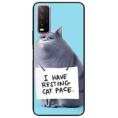 Ốp lưng dành cho Vivo Y20 - Y20s - Y12s mẫu Mèo Đeo Bảng
