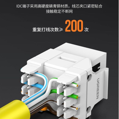 Ugreen UG80449NW157TK Cat5E Utp Tool-Free Modular Connector - HÀNG CHÍNH HÃNG