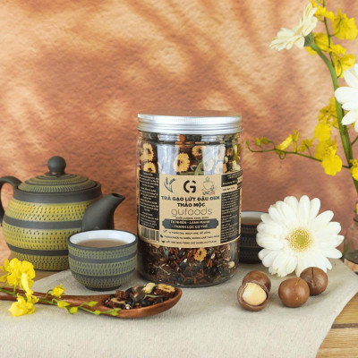 [Vị Thảo Mộc] Combo 2 Hộp Trà Gạo Lứt Đậu Đen GUfoods 200g/500g - Thanh Nhiệt, Giải Khát, Cải Thiện Giấc Ngủ