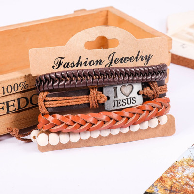 Combo vòng đeo tay Phong cách Euro Vintage, chủ đề Tình yêu thiên chúa, cá tính và nổi bật.