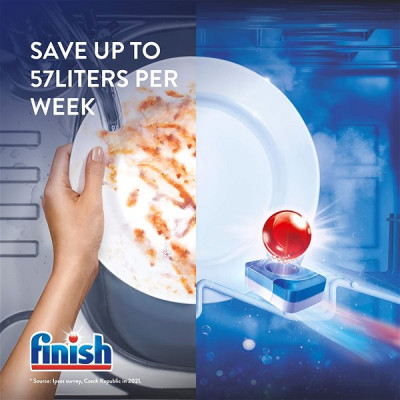 Viên rửa bát Finish Power AIl in one 110 viên -Viên 10 chức năng làm sạch hiệu quả- Đức Chính hãng