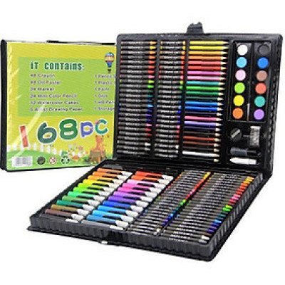 Hộp Bút Chì Màu 168 Món Kid