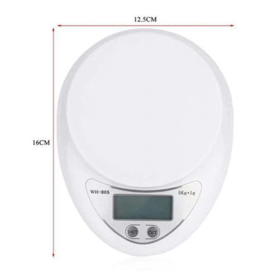 Cân điện tử mini, cân tiểu ly dùng trong nhà bếp loại 5kg