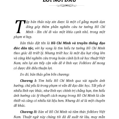 Văn Hoá Soi Đường Cho Quốc Dân Đi - Hồ Chí Minh Và Truyền Thống Đạo Đức Dân Tộc