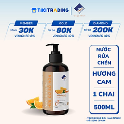 Nước rửa chén hữu cơ Bồ hòn Ecocare - Chai 500ml