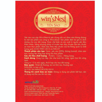 Combo 12 lọ Yến Sào Win