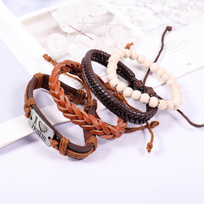 Combo vòng đeo tay Phong cách Euro Vintage, chủ đề Tình yêu thiên chúa, cá tính và nổi bật.