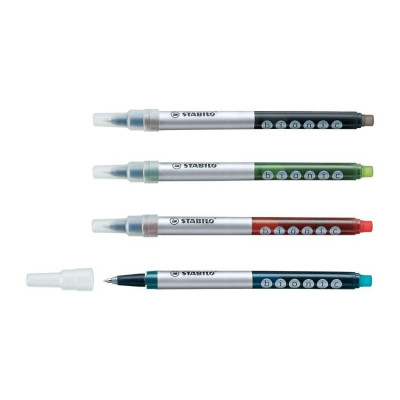 Ruột bút bi nước STABILO bionic BNCR(xanh, Đen, Đỏ) - Đen