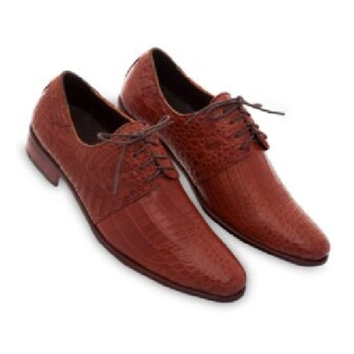 HJ7252-53-54-55 - Giày nam Huy Hoàng da cá sấu da bụng cột dây màu đen, nâu đỏ, vàng, nâu đất