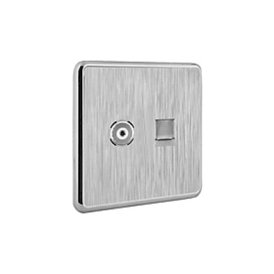 CÔNG TẮC CÁP TIVI VÀ ĐIỆN THOẠI  87573 AKKO STAR   - HÀNG CHÍNH HÃNG