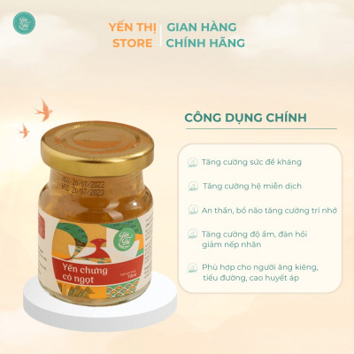 (Tặng muỗng gỗ đơn 450k)Yến Thị- Gói 30 Hũ Qùa Tặng- 30% Yến- Yến Sào Khánh Hòa