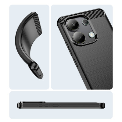 Ốp lưng chống sốc vân kim loại cho Xiaomi Redmi 13 hiệu Likgus (chuẩn quân đội, chống va đập, chống vân tay) - hàng nhập khẩu