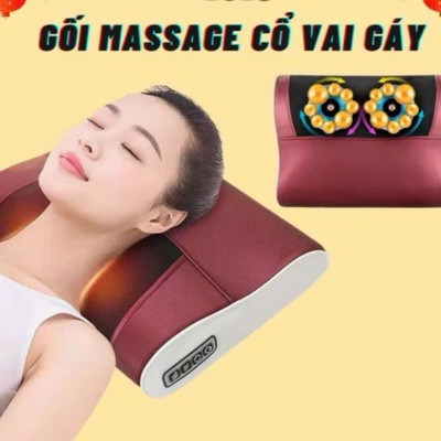 Gối Mát xa Hồng Ngoại Cao Cấp 20 Bi – Mát xa Toan Thâjn, Tốt Cho Tuần Hoàn Máu, Giảm Nhức Mỏi Hiệu Quả