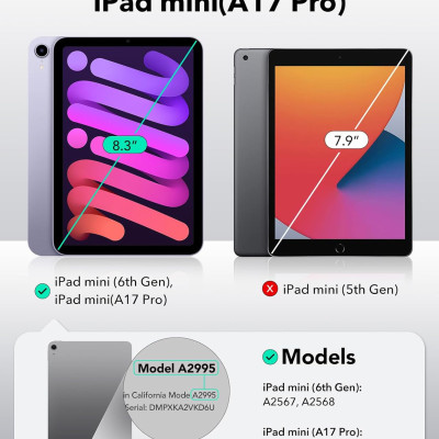 Bao Case ESR Trong Suốt Cho iPad Mini 7 ESR Classic Hybrid Case - Hàng Chính Hãng