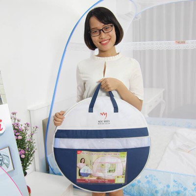 Màn Chụp , Mùng Chụp Tự Bung Đỉnh Rộng Cao Cấp Mộc Miên - Kích Thước 1,6mx2m ( Hà Nội )