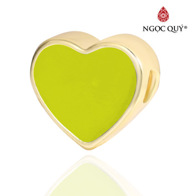 Charm hợp kim hình trái tim - Ngọc Quý Gemstones