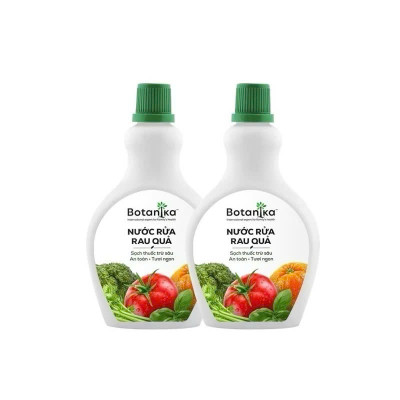 Nước ngâm rửa rau củ quả, thực phẩm sinh học 500ml - 100% muối biển , dấm và chanh