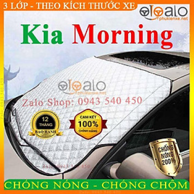 Bạt Phủ Ô Tô Kia Morning Cao Cấp 3 Lớp Chống Nắng Nóng Chống Nước Chống xước