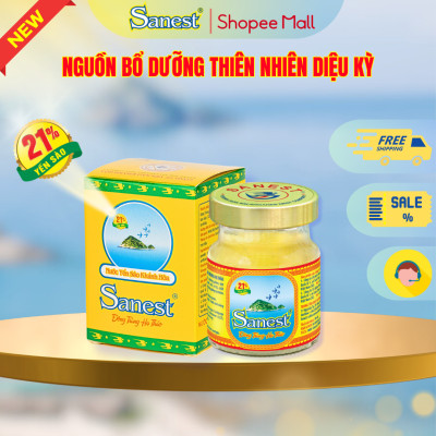  NEW [ Combo 5 lọ] Nước Yến sào Khánh Hòa Sanest 21% - Đông Trùng Hạ Thảo