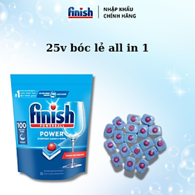 Viên rửa chén bát Finish All in one Max 24 viên