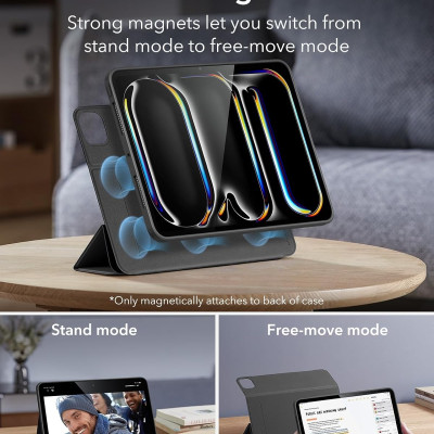 Bao Da dành cho iPad Pro 11 inch / iPad Pro 13 inch 2024 ESR Rebound Hybrid Case 360 - Hàng Chính Hãng