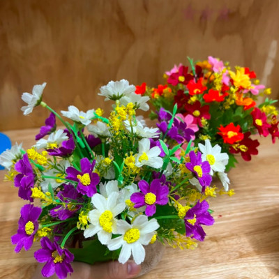 Bình hoa giả để bàn đồng giá - cao từ 15cm đến 18cm - Cây giả, hoa lụa Decor trang trí nhà cửa