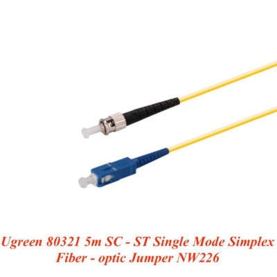 Ugreen UG80321NW226TK 5M SC-ST Màu vàng Cáp nhảy quang Single mode Simplex Fiber - HÀNG CHÍNH HÃNG