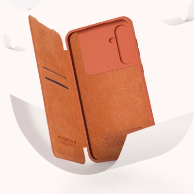 Bao da dành cho SamSung Galaxy S24 FE chính hãng Nillkin QIN - Hàng nhập khẩu