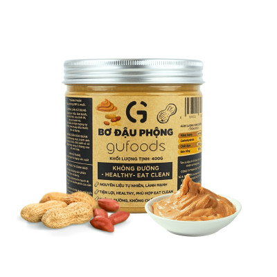 Bơ hạt GUfoods - Đa dạng hương vị, Không đường, Giàu protein thực vật, Lành mạnh, Eat clean, Healthy, Thuần chay