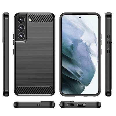 Ốp lưng chống sốc Vân Sợi Carbon cho Samsung Galaxy S22 - Hàng nhập khẩu