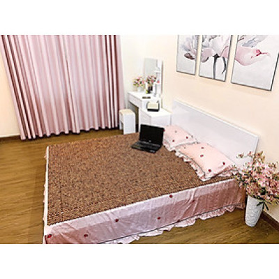Chiếu Hạt Gỗ Hương Mộc Cao Cấp - Kích Thước 1,5mx1,9m hạt 1.8cm ( video , hình thật )