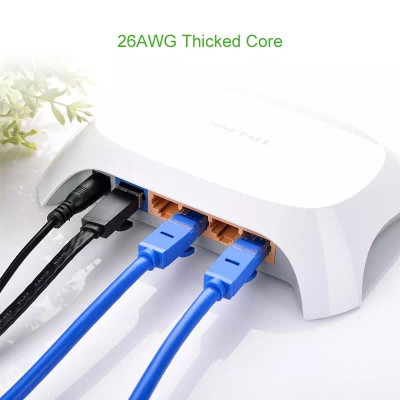 Ugreen UG11205NW102TK 10M Màu xanh Cáp mạng LAN CAT6 UPT - HÀNG CHÍNH HÃNG