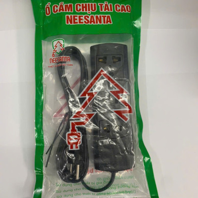  Ổ điện NEESANTA 3 ổ cắm có dây không công tắc màu đen hàng chính hãng