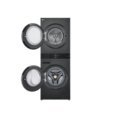 Máy giặt sấy LG WashTower Inverter giặt 14 kg - sấy 10 kg WT1410NHB - Hàng chính hãng - Chỉ giao Hà Nội