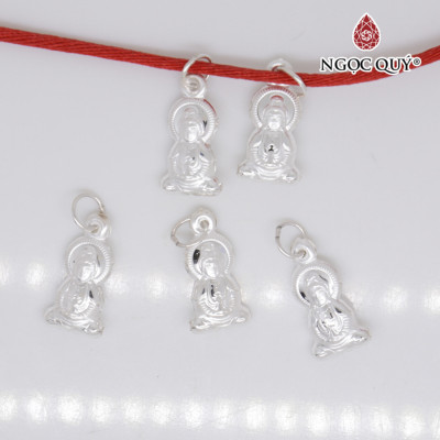 Charm bạc mặt Phật treo  - Ngọc Quý Gemstones