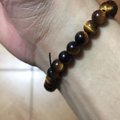 Vòng Tay Đá Mắt Hổ Vàng 8MM